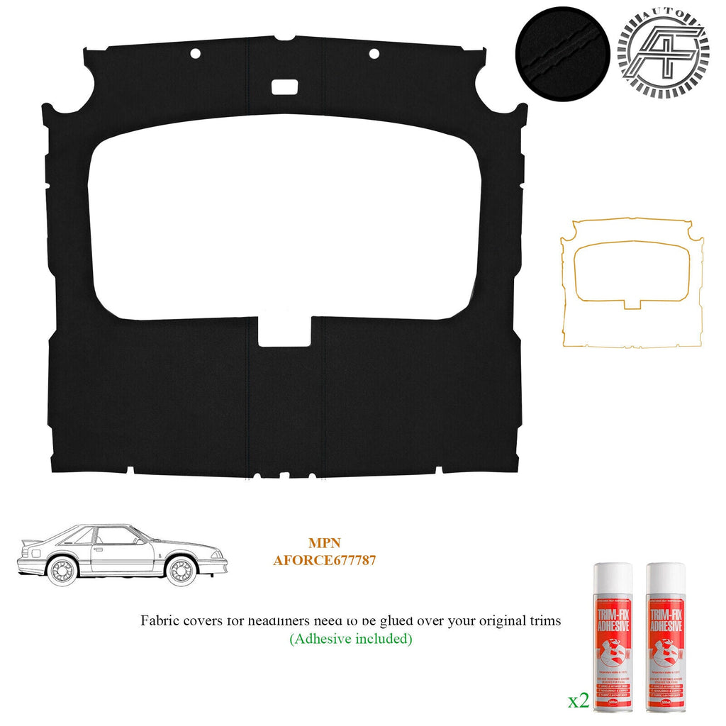LUXE SUEDE HEADLINER WITH SUNROOF COVER FITS FORD MUSTANG 1979-1983 CUSTOM NEW