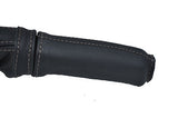 grey stitch FITS ALFA ROMEO 156 LEATHER HANDBRAKE HANDLE COVER CUSTOM NEW