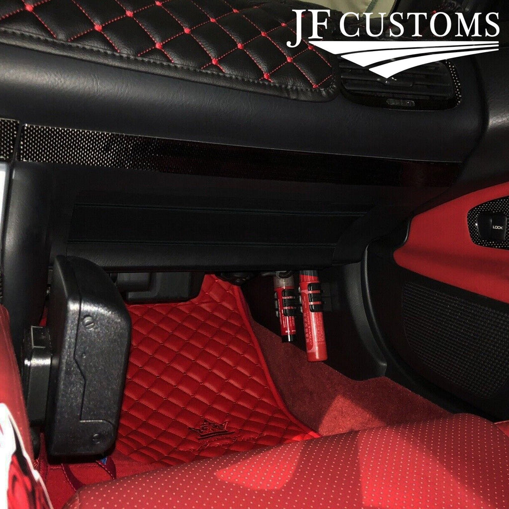 FITS HONDA S2000 BLACK STITCH GLOVE BOX STORAGE LID LEATHER COVER CUSTOM NEW