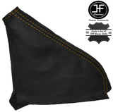 YELLOW STITCH REAL LEATHER HANDBRAKE GAITER FITS FORD C MAX 2003-2007 CUSTOM NEW