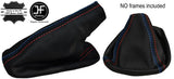 RED & TRI STITCH LEATHER GEAR HANDBRAKE GAITER FITS BMW E90 E91 E92 E93