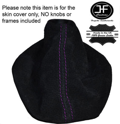 PURPLE STITCHING  FITS VW VOLKSWAGEN GOLF Mk5 JETTA SUEDE GEAR STICK GAITER