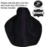 PURPLE STITCHING  FITS VW VOLKSWAGEN GOLF Mk5 JETTA SUEDE GEAR STICK GAITER