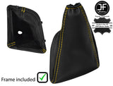 YELLOW STITCH LEATHER MANUAL GEAR GAITER+PLASTIC FRAME FOR FIAT DUCATO 2006-2019