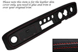 RED STITCH DASH DASHBOARD LEATHER COVER FITS FORD CORTINA MK2 1600GT CUSTOM NEW