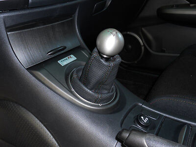 black stitch FITS HONDA CIVIC TYPE R 06+ PERFORATED LTHR GEAR GAITER SHIFT BOOT