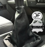 BLACK STITCH REAL LEATHER GEAR GAITER FOR LAND ROVER DISCOVERY 200 300