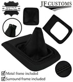 BLACK STITCH ITALIAN LEATHER GEAR+ SURROUND COVERS + FRAMES FOR XTRAIL T30 04-07