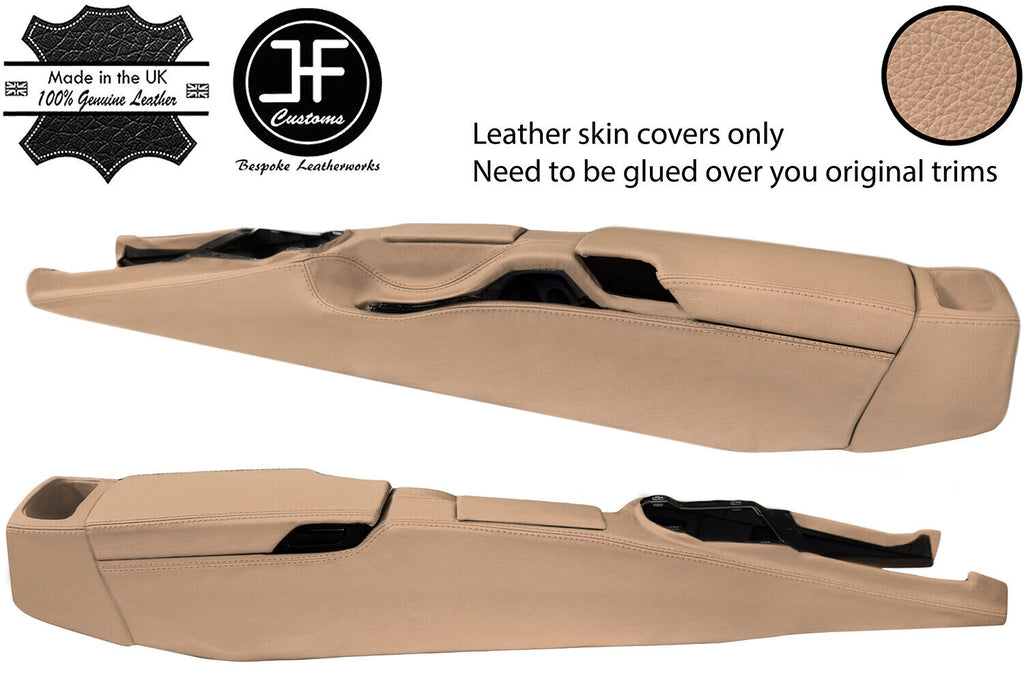 BEIGE REAL LEATHER FULL CONSOLE COVER FOR PORSCHE CARRERA 911 997 2004-2012