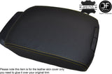 YELLOW STITCH ARMREST LID LEATHER COVER FITS TOYOTA LAND CRUISER 150 J15 10-15