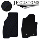 R BLUE DIAMOND STITCH VINYL 4X TAILORED FLOOR CARPETS FOR FIAT PUNTO EVO 10-12