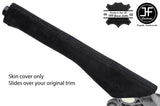 BLACK STITCHING SUEDE HANDBRAKE GAITER FITS VW TOURAN 2003-2010 CUSTOM NEW