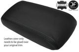 BLACK STITCH REAL LEATHER ARMREST COVER FITS TOYOTA LEXUS SC SOARER 1990-2000