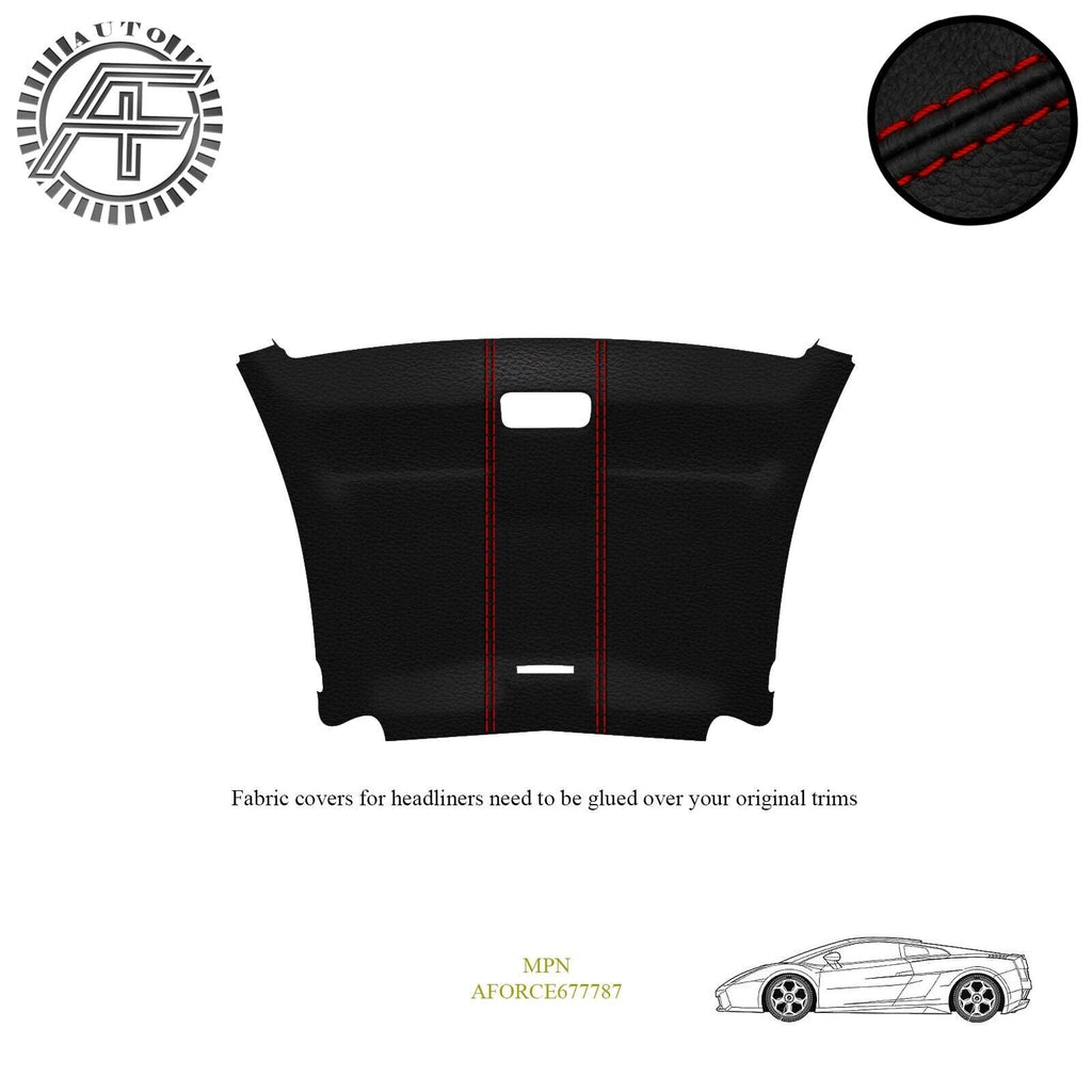CUSTOM LEATHER HEADLINER COVER FOR LAMBORGHINI GALLARDO 2 DOOR COUPE 2004-2014