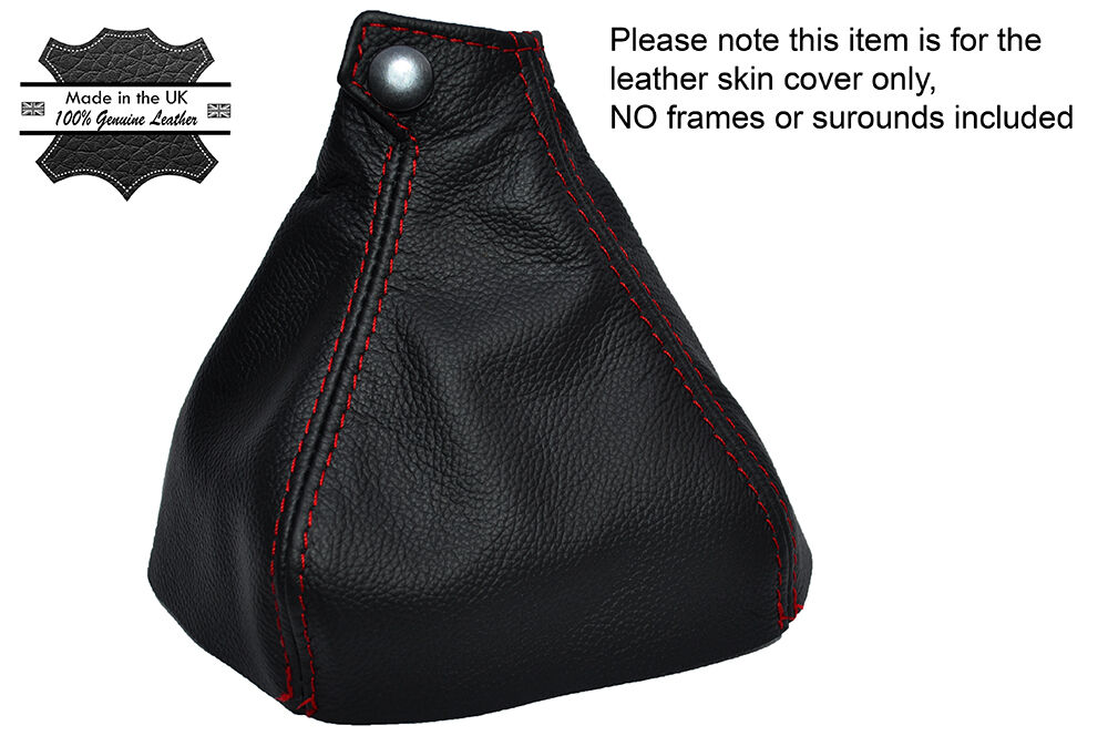 RED STITCHING MANUAL LEATHER GEAR GAITER FITS LEXUS IS200 IS220 IS250 06-13