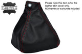 RED STITCHING MANUAL LEATHER GEAR GAITER FITS LEXUS IS200 IS220 IS250 06-13