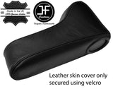 BLACK TOP GRAIN REAL LEATHER ARMREST COVER FOR MERCEDES W201 190 1983-1989