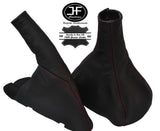 RED STITCHING FITS VAUXHALL OPEL MERIVA A 02-10 GEAR HANDBRAKE GAITER LEATHER
