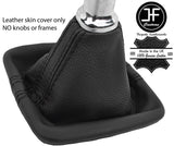 BLACK & BLACK STRIPE TOP GRAIN LEATHER GEAR GAITER FOR KIA CEE'D CEED 2013-2017