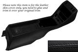 BLACK STITCH CENTRE CONSOLE LEATHER SKIN COVER FITS MERCEDES W123 1978-1985