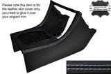 WHITE STITCH CONSOLE GEAR SURROUND SKIN COVER FITS HONDA PRELUDE 92-96 4TH GEN