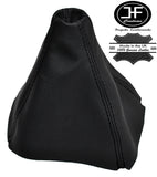 BLACK STITCHING MANUAL LEATHER GEAR STICK GAITER FOR VOLVO S40 V40 2000-2004