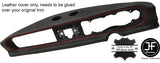 RED STITCHING DASH DASHBOARD LEATHER COVER FITS FIAT 124 SPIDER CLASSIC