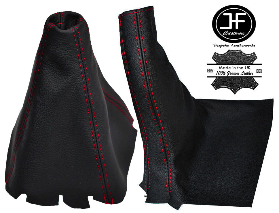 RED STITCH LEATHER MANUAL GEAR & HANDBRAKE GAITER FOR LEXUS IS200 IS300 98-05