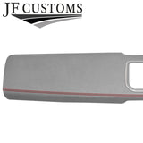 D RED STITCH L GREY SUEDE 2X DASH TRIM COVERS FOR RANGE ROVER SPORT L494 13-21