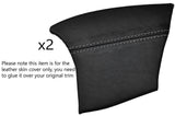 GREY STITCH 2X REAR CONSOLE SIDE TRIM SKIN COVERS FITS PORSCHE BOXSTER 986