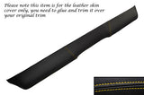 YELLOW STITCH FITS FORD CORTINA MK2 TOP DASH DASHBOARD LEATHER SKIN COVER