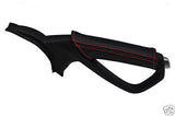 FITS MAZDA RX8 HANDBRAKE COVER LEATHER RED STITCHING MADE IN UK