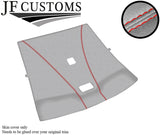 RED  STITCH ROOF HEADLINING LINER LIGHT GREY LUXE COVER FOR NISSAN SKYLINE R33