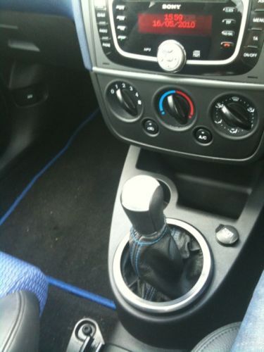 FITS FORD FIESTA MK6 MK7 FUSION GAITOR GAITER BLUE STITCHING CUSTOM NEW