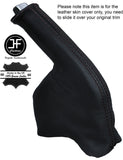 BLACK STITCHING LEATHER HANDBRAKE GAITER FITS HONDA CRV 2012-2016 CUSTOM NEW