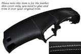 WHITE STITCH DASH DASHBOARD LEATHER SKIN COVER FITS TOYOTA CELICA MK6 1994-1998