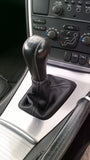 FITS  VOLVO S70 V70 1996-2007 GEAR GAITER ONLY GREY 100% REAL LEATHER CUSTOM NEW
