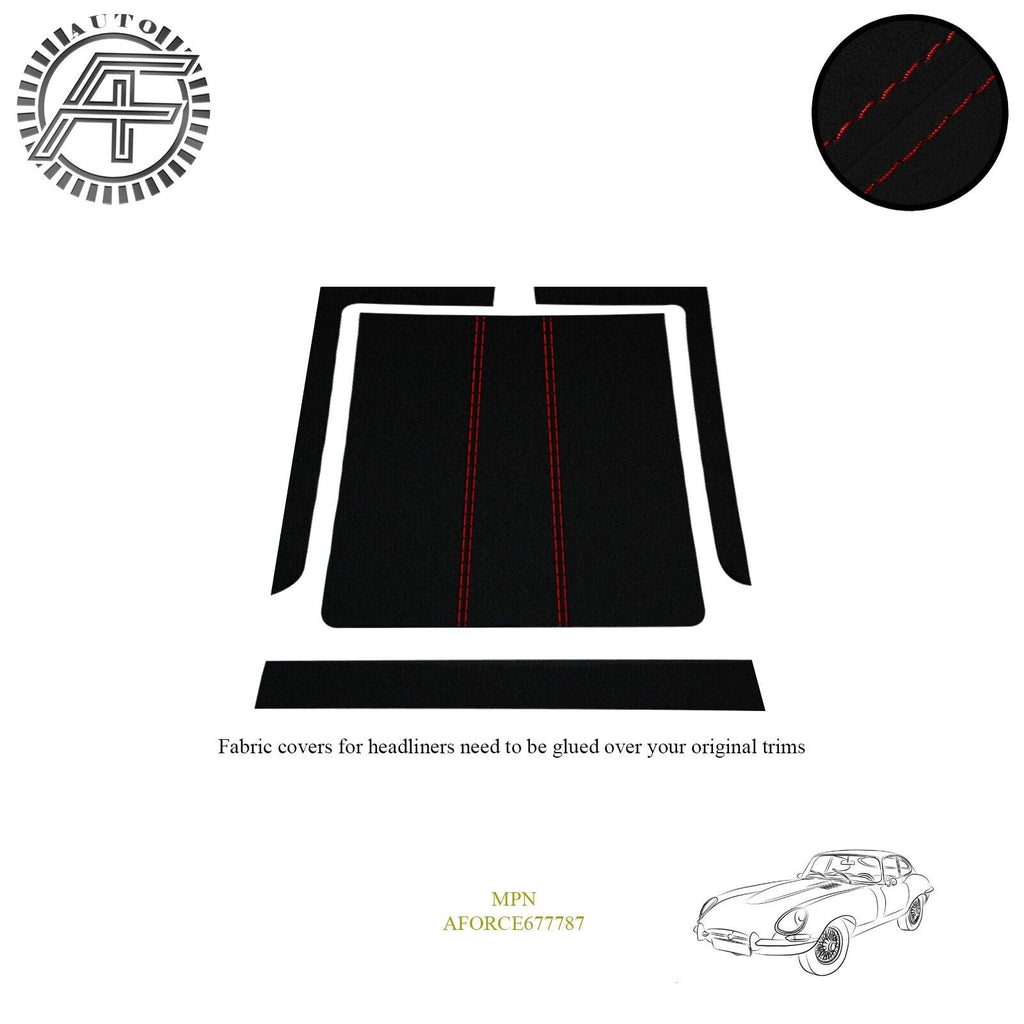 LUXE SUEDE HEADLINER COVER FOR JAGUAR E-TYPE I AND II 2 DOOR COUPE 1961-1971