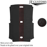 DSG2 RED STITCH D GREY SUEDE HEADLINER COVER FOR HONDA CIVIC TYPE R 01-05 3DR