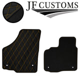 YELLOW  DIAMOND VINYL 4XTAILORED FLOOR CARPET FOR GOLF MK6 CONVERTIBLE 09-14 JF1