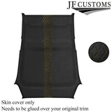 DSG2 YELLOW STITCH D GREY SUEDE HEADLINER COVER FOR RENAULT CLIO MK3 05-09 5DR