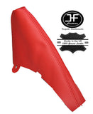 RED REAL LEATHER FOR BMW MINI COOPER S-ONE 2001-2006 HANDBRAKE GAITER CUSTOM NEW