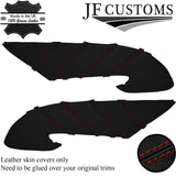 D RED STITCH LEATHER 2X REAR DOOR CARD TRIM COVER FOR HONDA ACURA TL 04-08 JF2