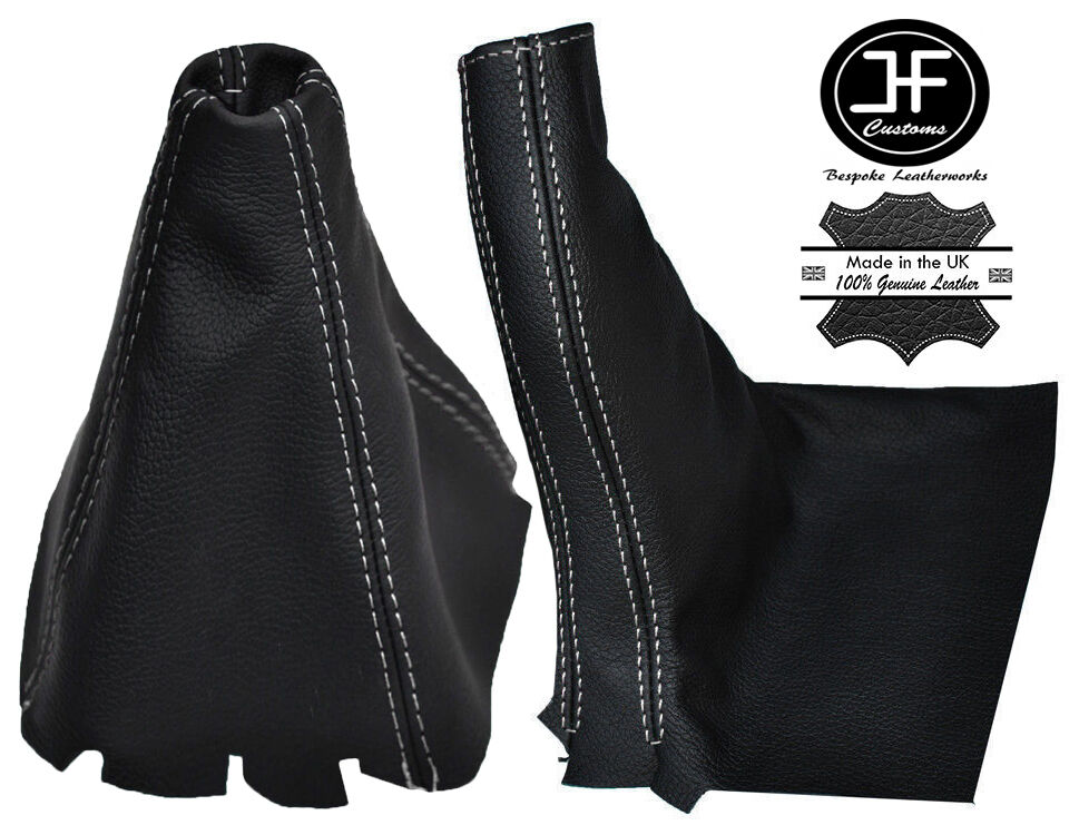WHITE STITCH LEATHER MANUAL GEAR & HANDBRAKE GAITER FOR LEXUS IS200 IS300 98-05