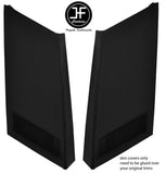 BLACK STITCH 2X REAR EXTERIOR D PILLAR VINYL COVERS FITS RANGE ROVER CLASSIC