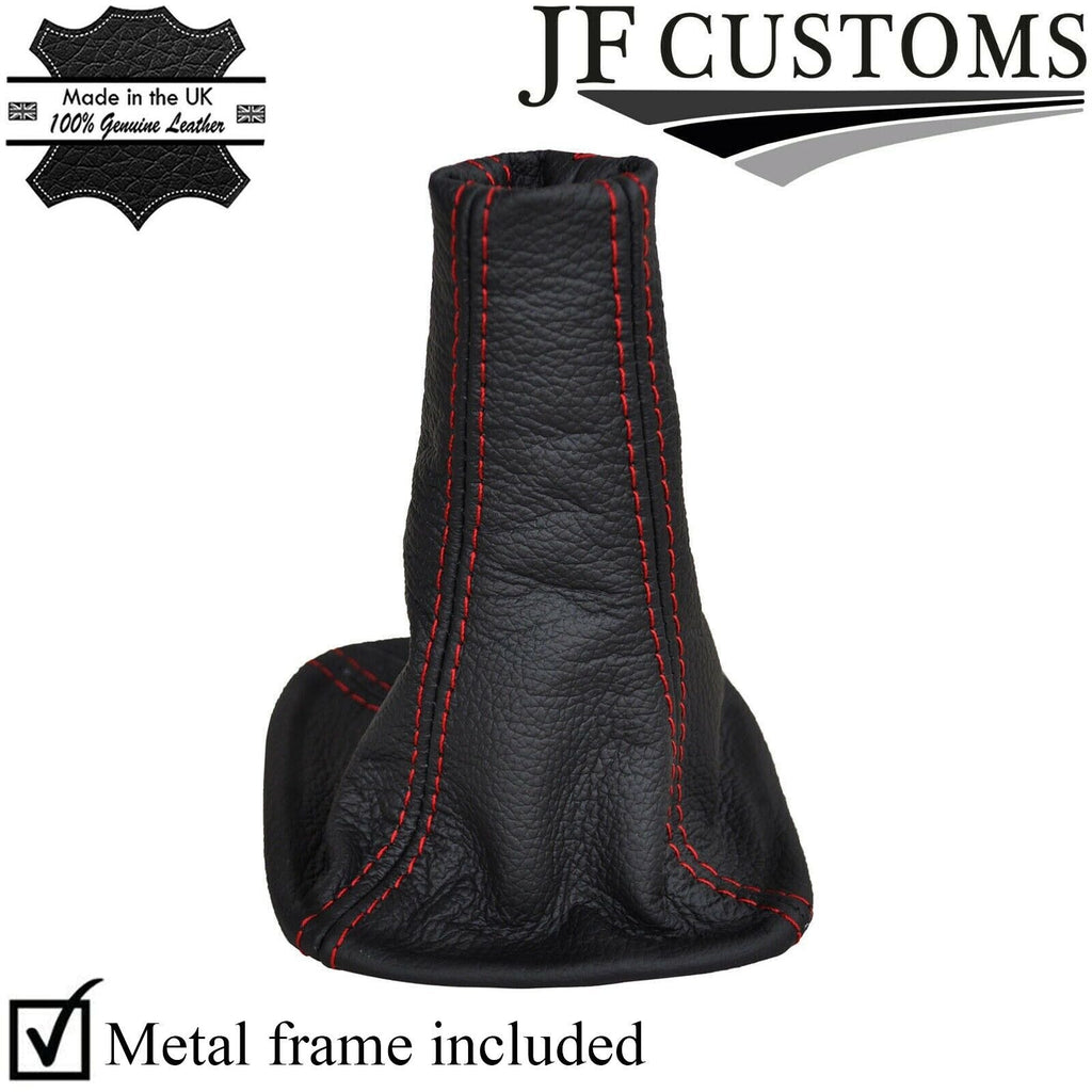 RED STITCHING FITS TOYOTA MR2 MK3 SPYDER 00-07 REAL LEATHER GEAR GAITER