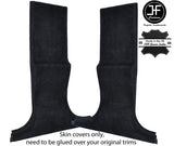 BLACK STITCH 2X LOWER B PILLAR SUEDE COVERS FITS BMW 5 SERIES E60 E61 2003-2011