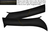 YELLOW STITCH FITS ALFA ROMEO GTV SPIDER 916 95-05 2X WINDSCREEN PILLAR COVERS