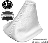 WHITE REAL LEATHER FITS VW GOLF Mk4 1998-2003 5 & 6 SPEED GEAR STICK GAITOR