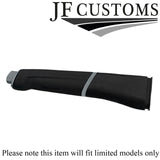 BLACK STITCH LEATHER HANDBRAKE COVER FOR FORD TRANSIT CUSTOM LIMITED 18-21